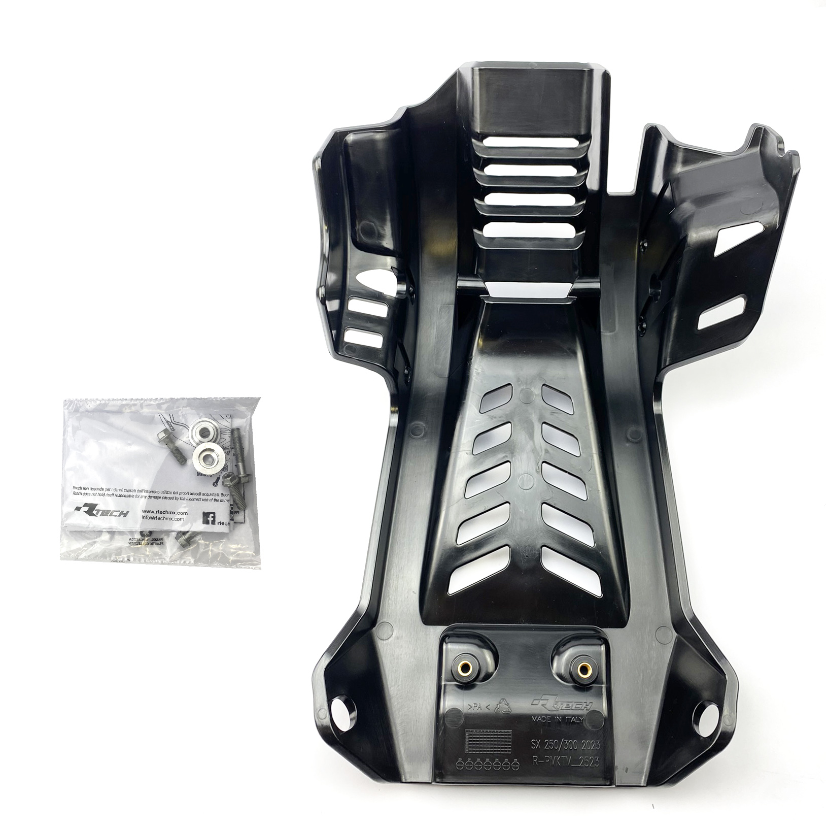 PLASTIC SKID PLATE KTM 250/300 2023-26, RTECH R-PMKTMNR2523, PLASTIC ENGINE COVER thumbnail 5