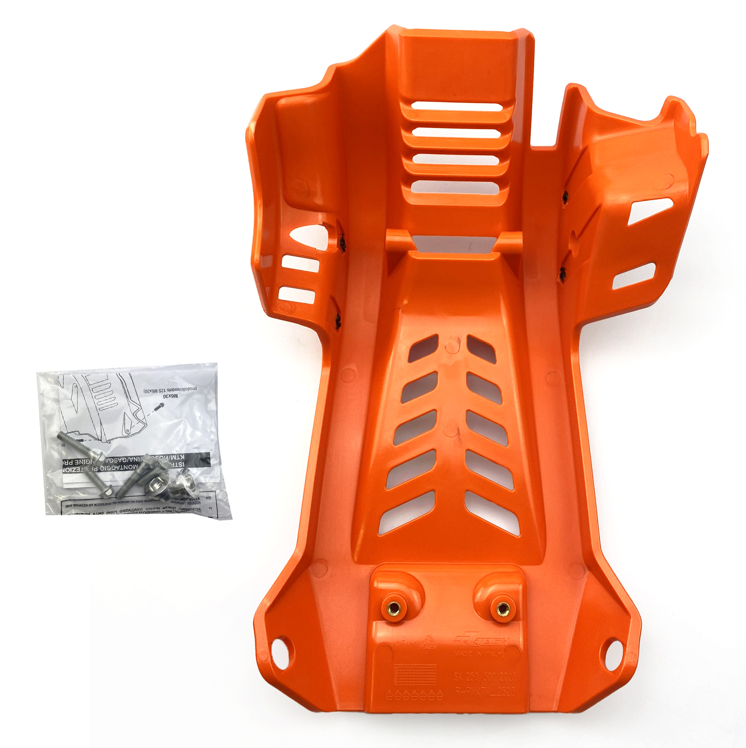 PLASTIC SKID PLATE KTM 250/300 2023-24, RTECH R-PMKTMAR2523, PLASTIC ENGINE COVER thumbnail 5