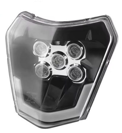 LED E MARKED HEADLIGHT PLATE KTM EXC 300 XC XCF XCW 150 250 350 450 79614901000 thumbnail 2