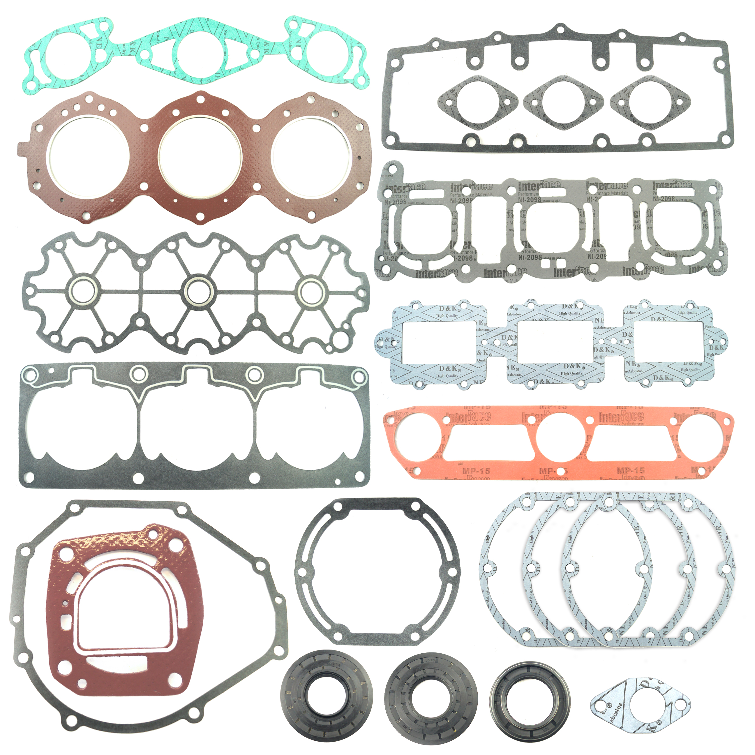 FULL GASKET SET YAMAHA 1100, NAMURA NW-40004F, JET SKI, PWC GASKET SET