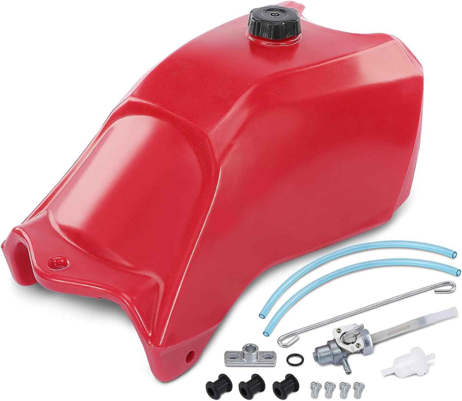 FUEL TANK RED 88-92 HONDA TRX 300 2WD 17520-HC4-010ZA image 1