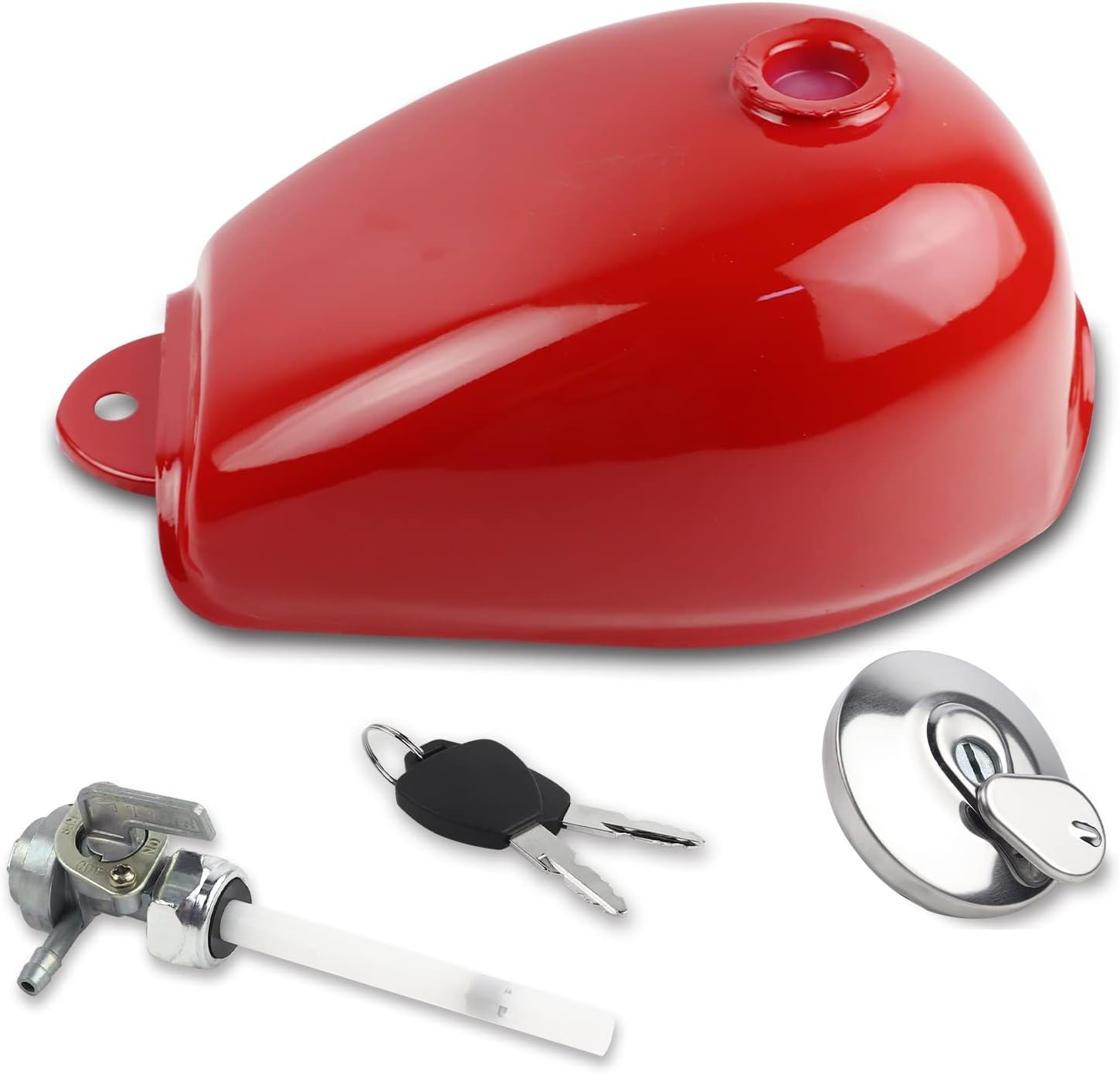 FUEL TANK ASSEMBLY STEEL 79-00 HONDA MONKEY Z50 A J JC JZ R RED 17520-165-000ZC