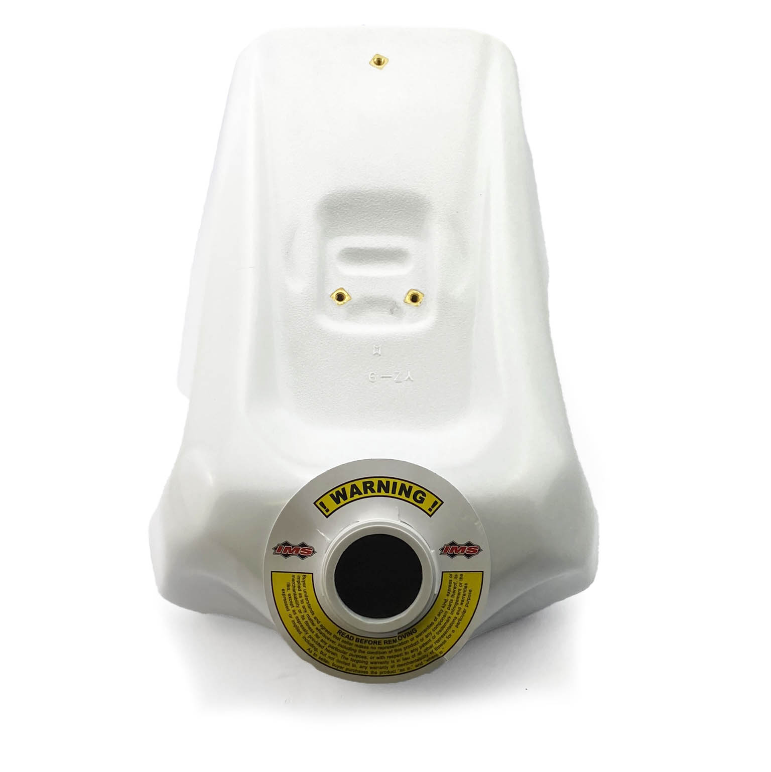 IMS Fuel Tank 3.6 gal White Screw Cap, Yamaha YZ125 1988-1992, 117313-W1 image 1