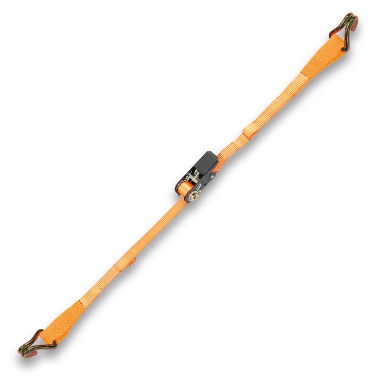 Ratchet Tie Downs with S-Hooks and Eyes 400kg High-Tenacity Polyester 3m - Robur 8188CG25 3 image 1