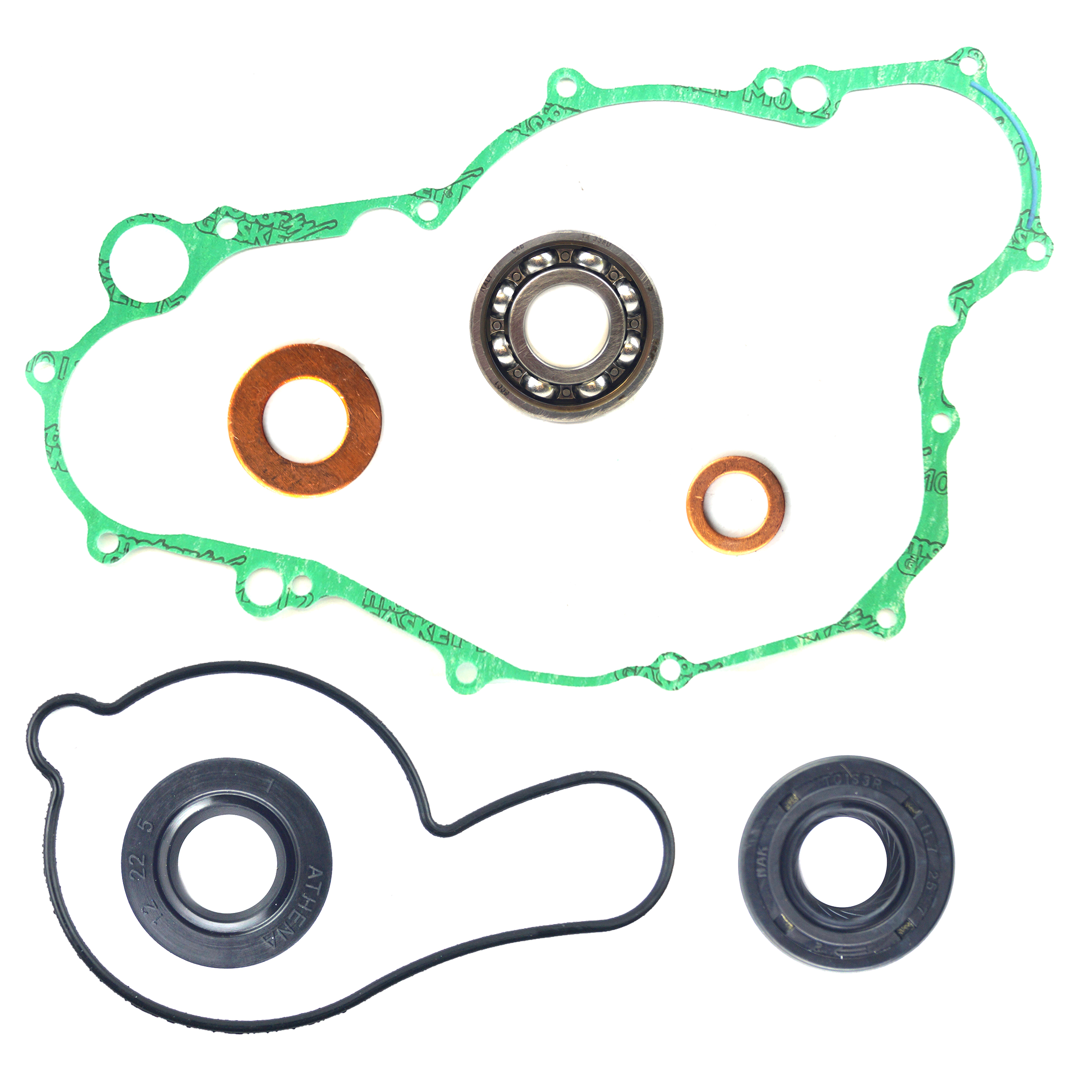 WATER PUMP GASKET KIT YZ/WR 450 03-06, ATHENA P400485475008 YAMAHA. Includes Bearing image 1