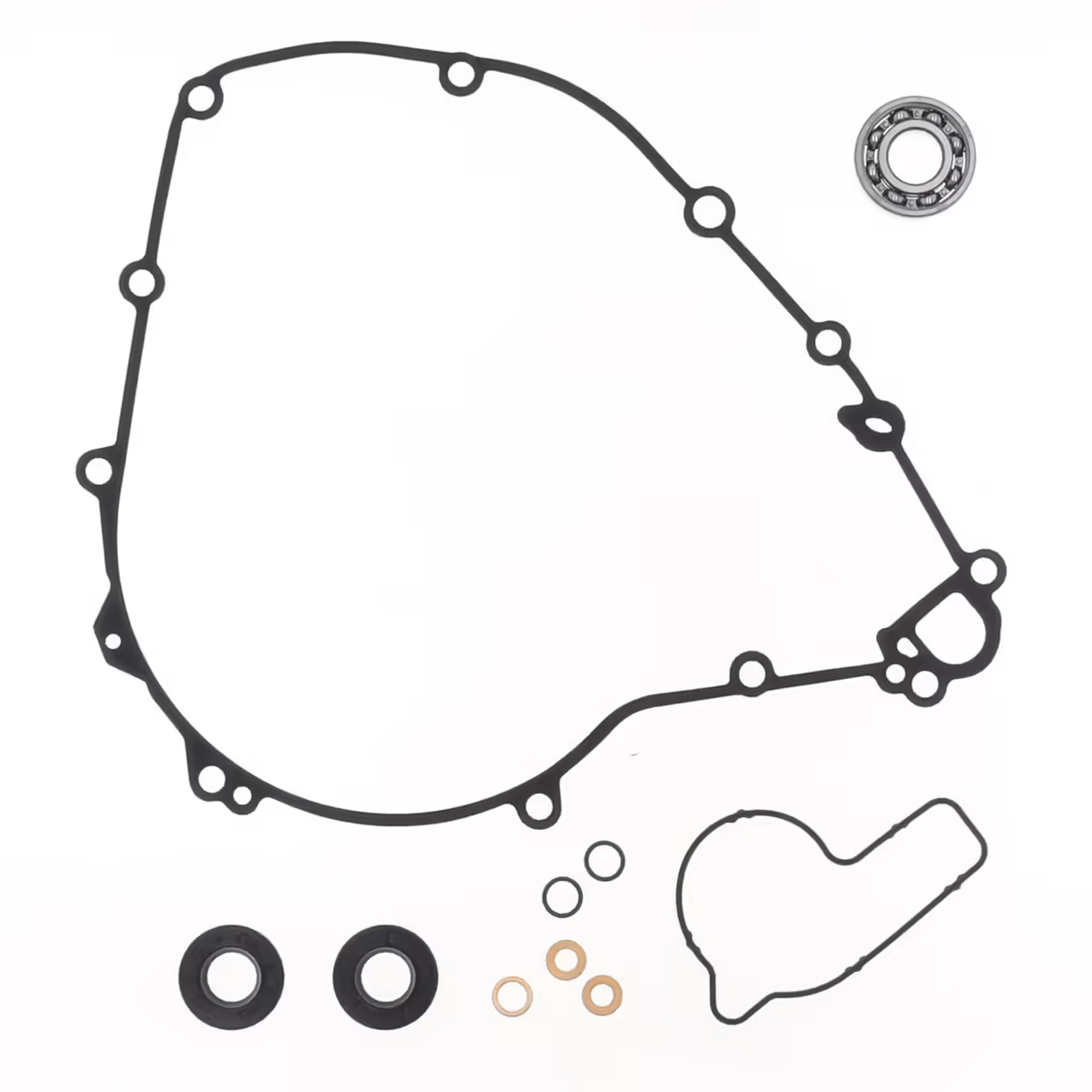 WATER PUMP GASKET KIT TRIUMPH TF 250 ATHENA P400468475001 WITH BEARINGS image 1