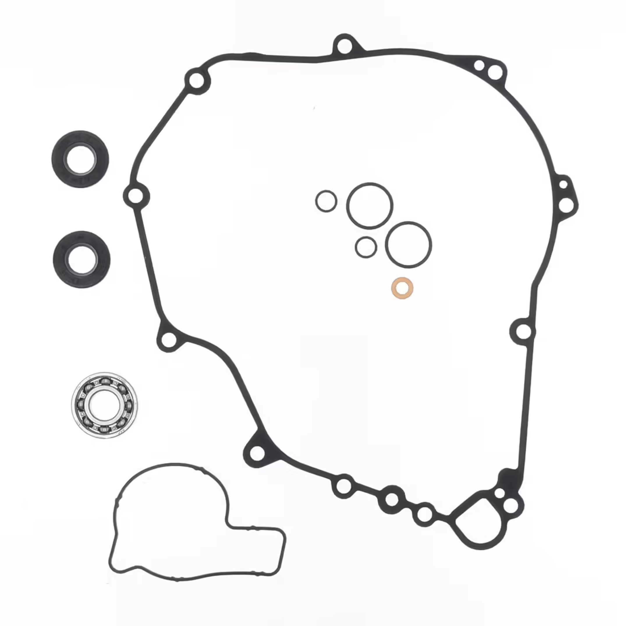 WATER PUMP GASKET KIT TRIUMPH TF 450 ATHENA P400468475002 WITH BEARINGS image 1