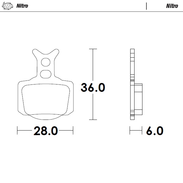 BRAKE PADS SINTERED NITRO, MOTO-MASTER 82821 image 1