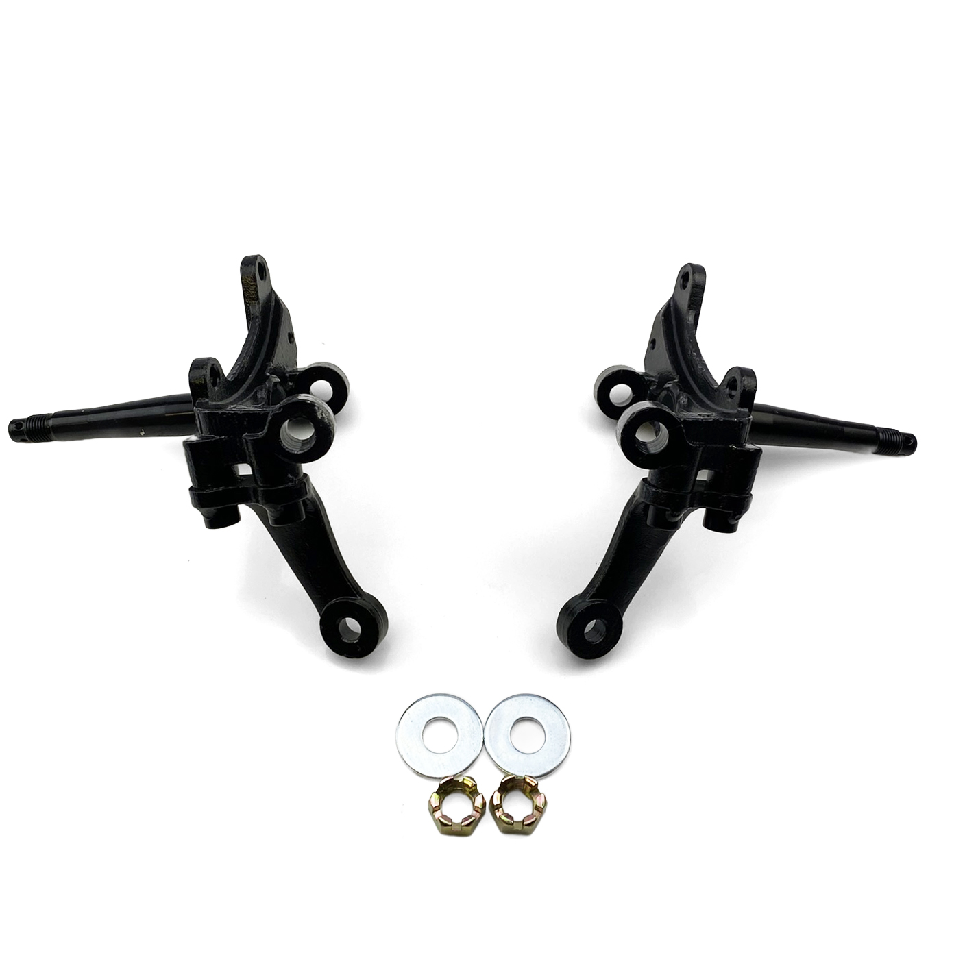 LEFT & RIGHT KNUCKLE SPINDLES 2000-2013 YAMAHA RAPTOR BANSHEE WARRIOR YFZ YFM 250 350 image 1