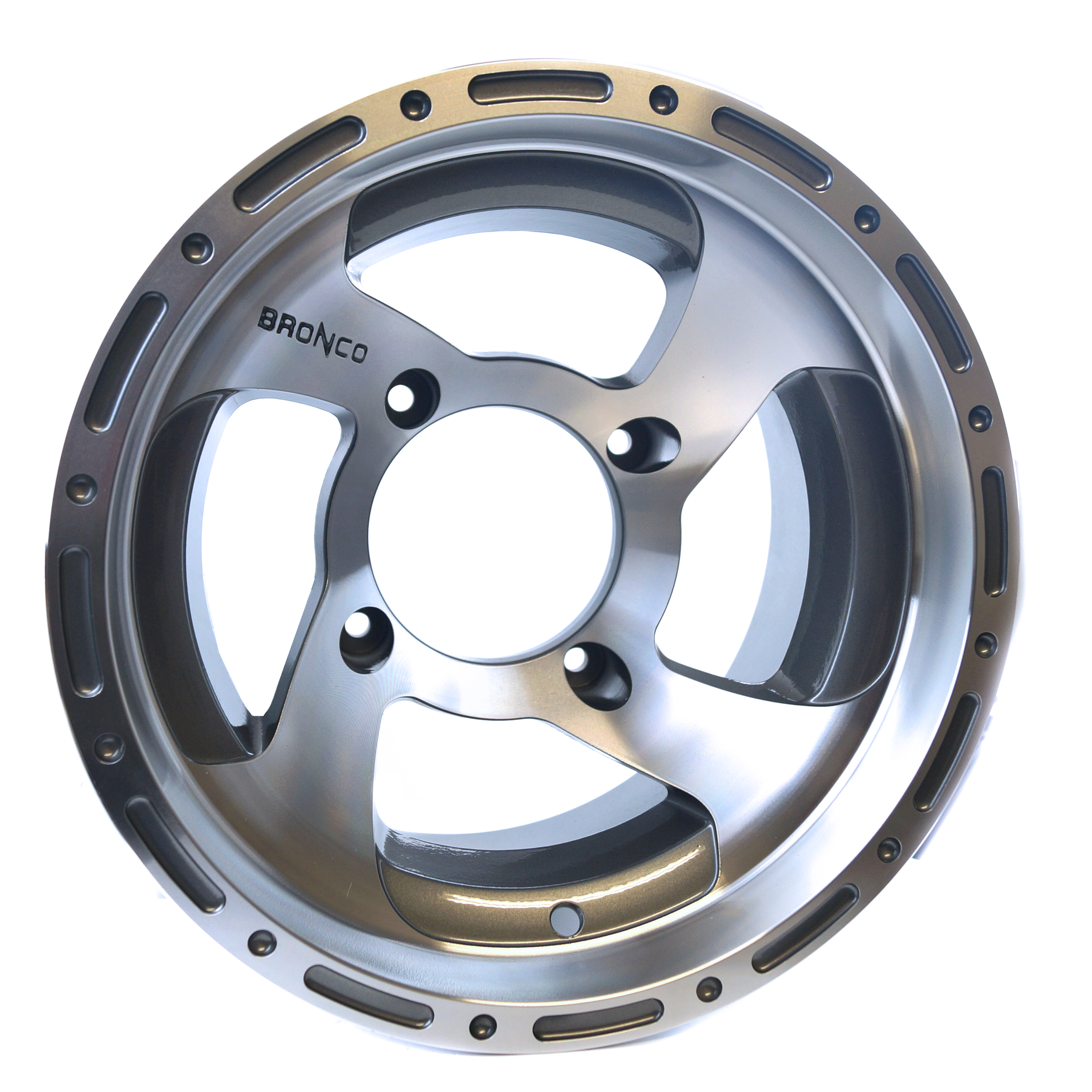 BRONCO ATV UTV RIM 12x7 PCD 4/137 4x137 AC-06203 OFFSET 2+5 ALUMINIUM thumbnail 2