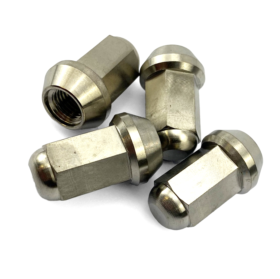 TITANIUM GR5 LUG NUT M10X1.25, BEVELED NUT / PACK OF 4 / QUAD TRAILER thumbnail 4