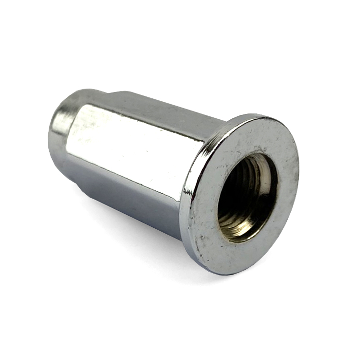 LUG NUT 3/8 24TPI FLAT CHROME, LUG5CA thumbnail 3
