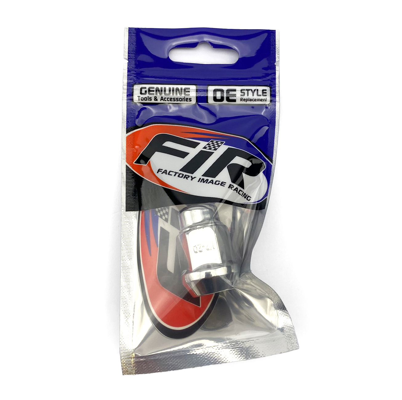 LUG NUT 1/2 20TPI BEV CHROME, LUG6 BEVELED thumbnail 2