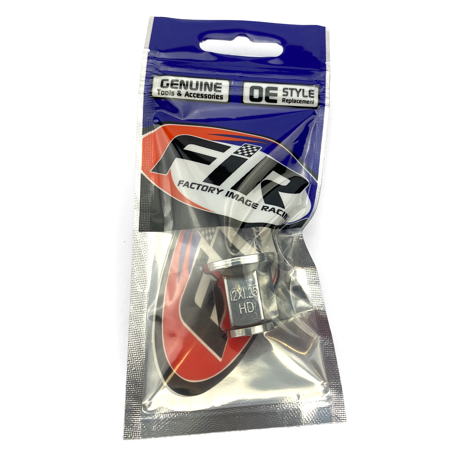 LUG NUT M12x1.25 FLAT CHROME, LUG9 thumbnail 2