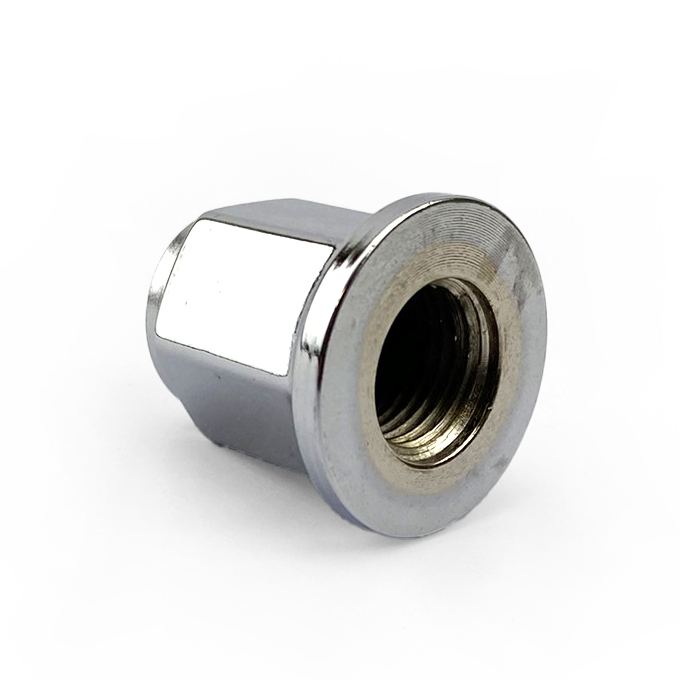 LUG NUT M12x1.25 FLAT CHROME, LUG9 thumbnail 3