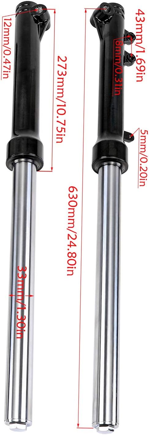 UNIVERSAL 33mm PIT BIKE FORKS WITH 12mm SPINDLE thumbnail 3