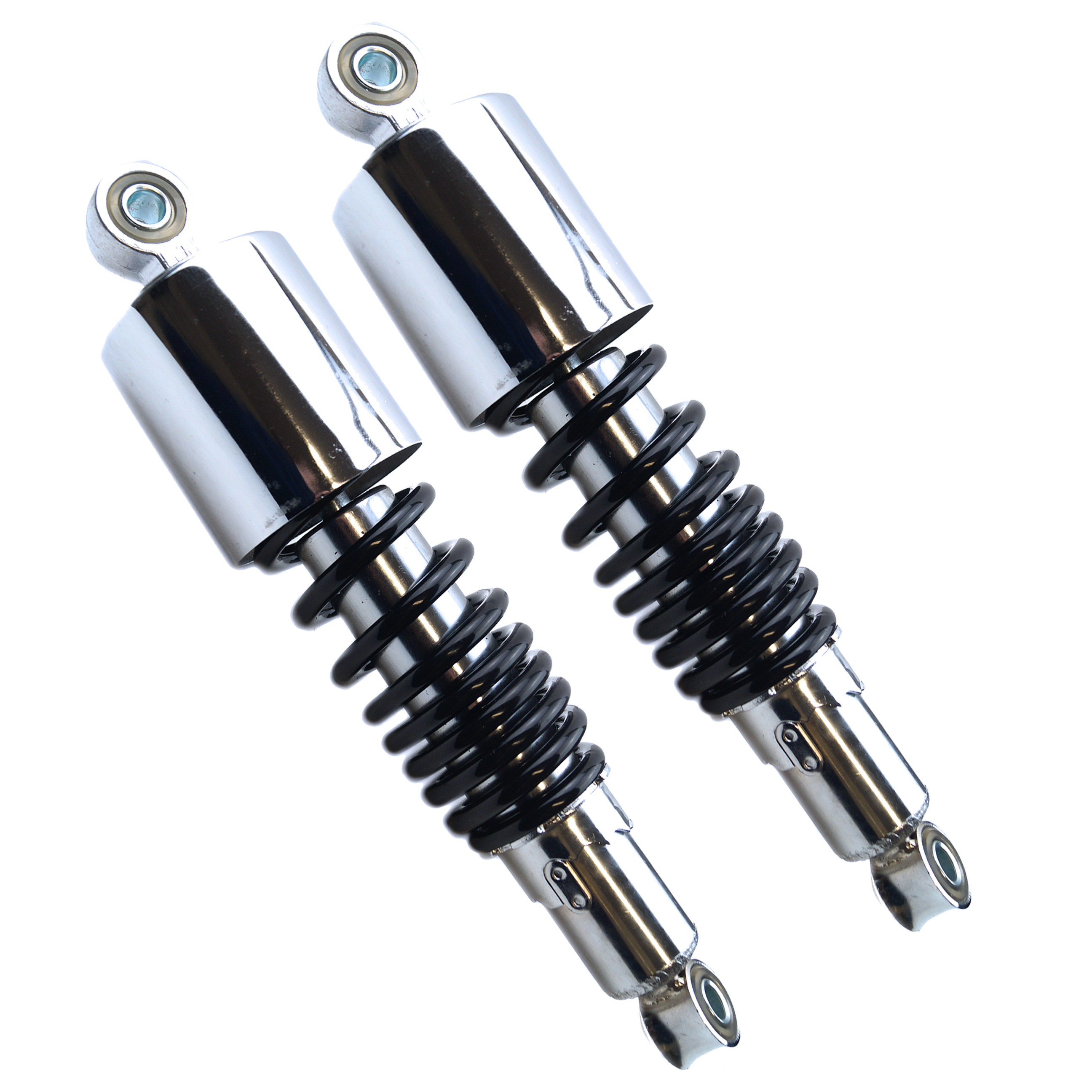 SHOCK ABSORBER PAIR 270mm UNIVERSAL CHROME image 1