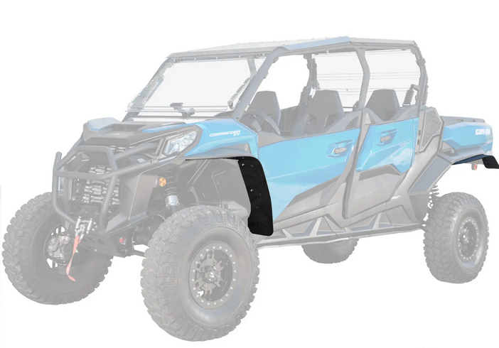 CANAM COMMANDER LOW PROFILE WHEEL ARCH FENDER FLARES MUD GUARDS, SUPER ATV FF-CA-COM image 1