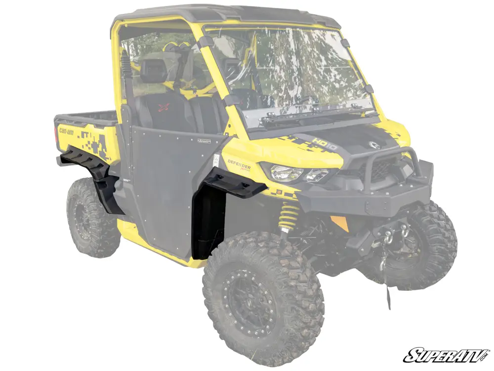 CANAM DEFENDER TRAXTER LOW PROFILE WHEEL ARCH FENDER FLARES MUD GUARDS, SUPER ATV FF-CA-DEF thumbnail 2