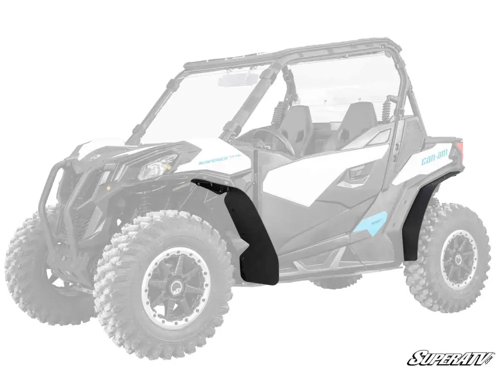 CANAM MAVERICK TRAIL LOW PROFILE WHEEL ARCH FENDER FLARES MUD GUARDS, SUPER ATV FF-CA-T image 1