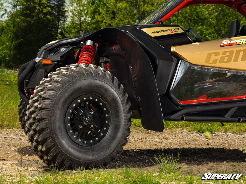 CANAM MAVERICK X3 LOW PROFILE WHEEL ARCH FENDER FLARES MUD GUARDS, SUPER ATV FF-CA-X3 thumbnail 3