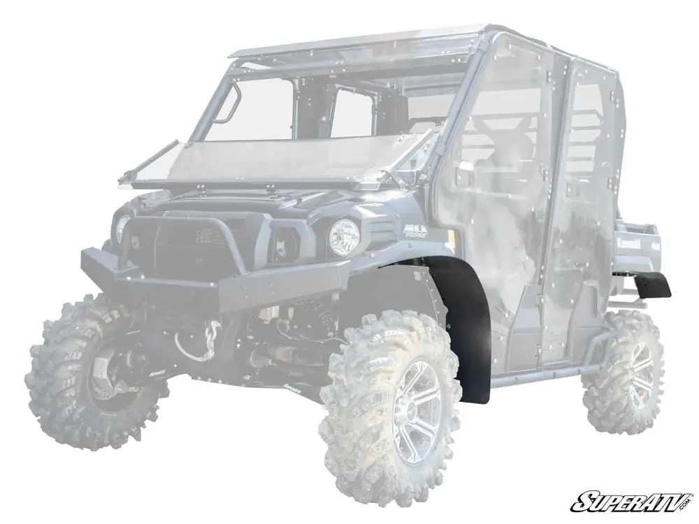 KAWASAKI MULE LOW PROFILE WHEEL ARCH FENDER FLARES MUD GUARDS, SUPER ATV FF-K-MULE-FXT image 1