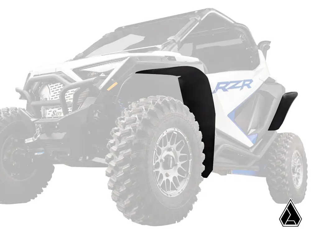 POLARIS PRO R/XP/TURBO R LOW PROFILE WHEEL ARCH FENDER FLARES MUD GUARDS, ASSAULT INDUSTRIES FF-P-PROXP-002 image 1