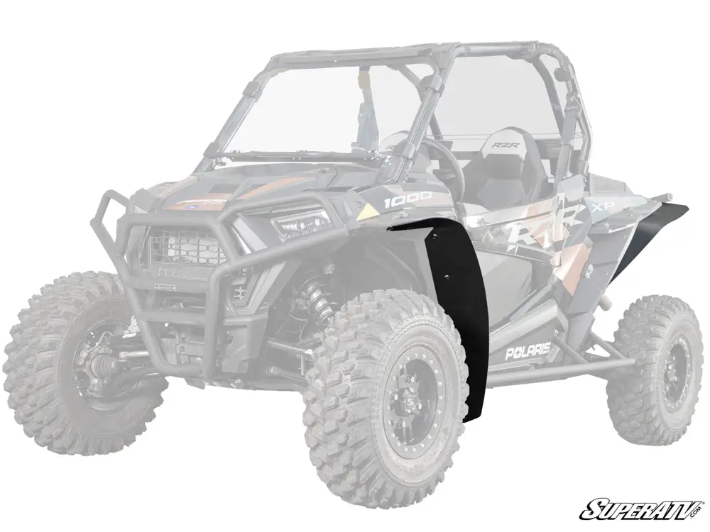 POLARIS XP TURBO/1000 LOW PROFILE WHEEL ARCH FENDER FLARES MUD GUARDS, SUPER ATV FF-P-RZRXP image 1