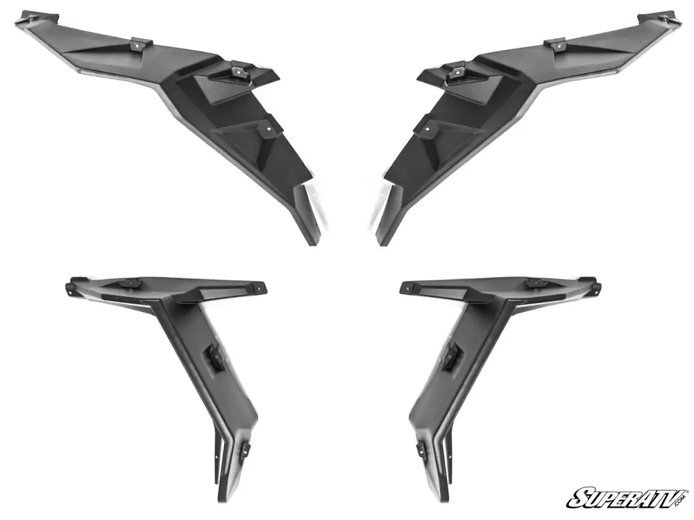 POLARIS XP TURBO/1000 HD WHEEL ARCH FENDER FLARES MUD GUARDS, SUPER ATV FF-P-RZR1K-001 image 1