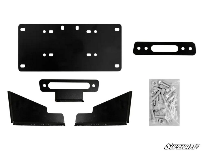 KAWASAKI MULE PRO WINCH MOUNT PLATE, SUPERATV WM-K-MFXT-00 image 1
