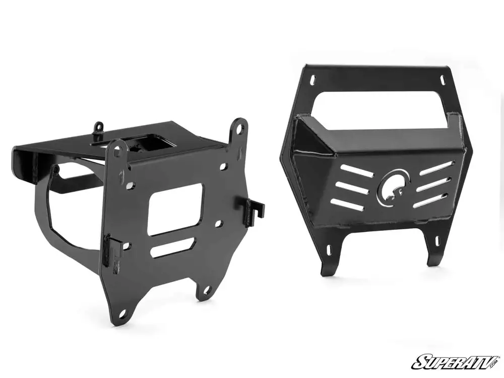 POLARIS RZR TURBO R/PRO R WINCH MOUNT PLATE, SUPERATV WM-P-PROR-01 image 1