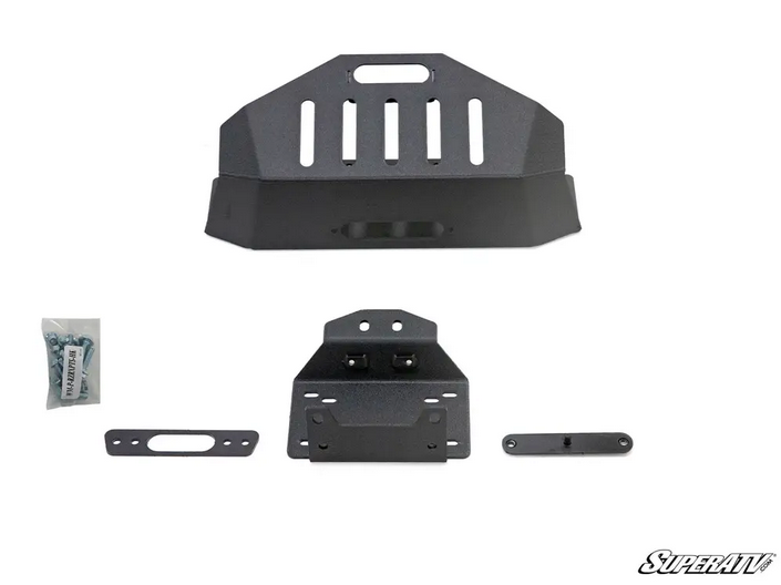POLARIS RZR XP TURBO WINCH MOUNT PLATE, SUPERATV WM-P-RZRXPTS-001-00 image 1