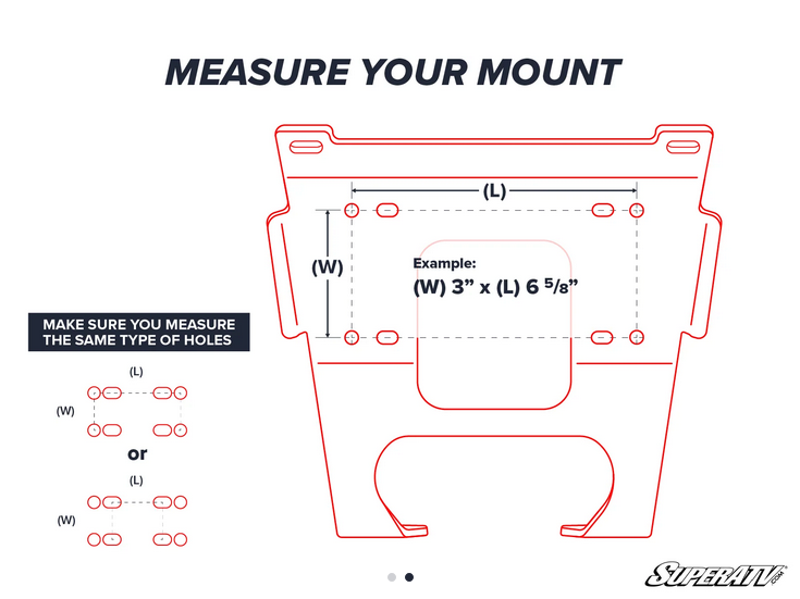 CANAM COMMANDER WINCH MOUNT PLATE, SUPERATV WM-CA-COM-00 thumbnail 2