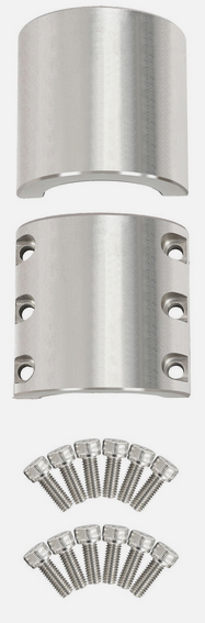 WELDABLE SPLIT CLAMP 2 52mm ROLL CAGE UNIVERSAL thumbnail 2