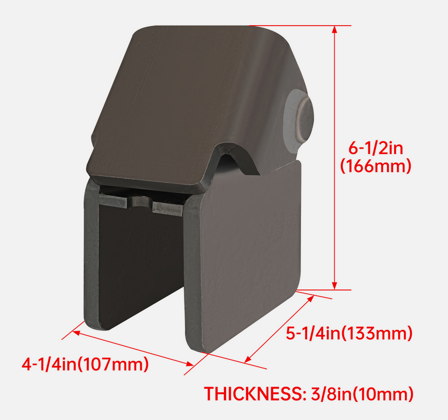 50mm HEAVY DUTY WELD ON HINGES (SET OF 2) GREASEABLE thumbnail 2