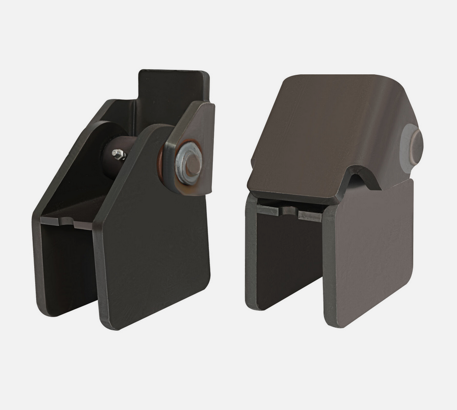 50mm HEAVY DUTY WELD ON HINGES (SET OF 2) GREASEABLE thumbnail 3