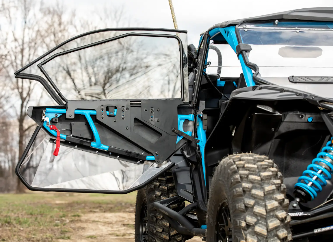 CAN-AM X3 UPPER DOORS CLEAR WINDOWS PLASTIC, SUPER ATV DOOR-CA-X3-005-72 thumbnail 3