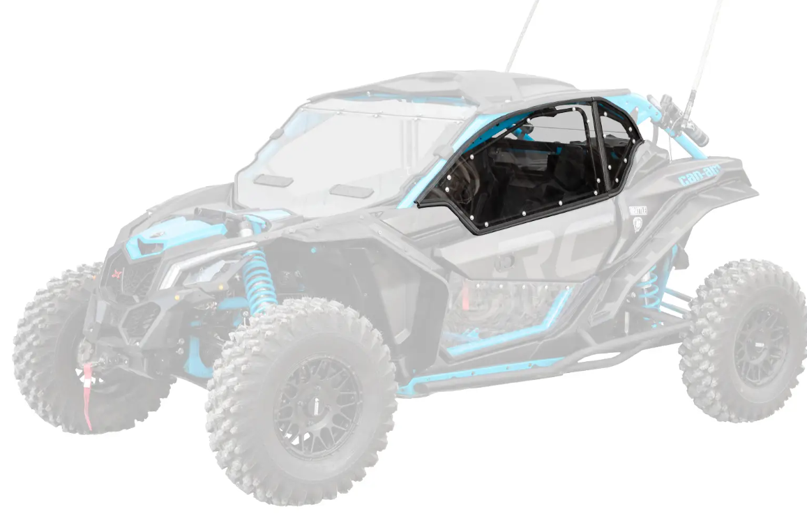 CAN-AM X3 UPPER DOORS CLEAR WINDOWS PLASTIC, SUPER ATV DOOR-CA-X3-005-72 image 1