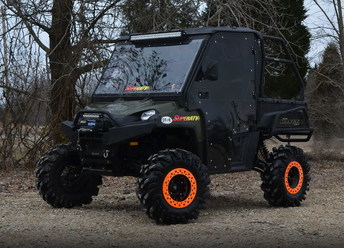 POLARIS RANGER CAB ENCLOSURE DOORS CLEAR, SUPER ATV DOOR-P-RAN-09XP-001-72 thumbnail 2