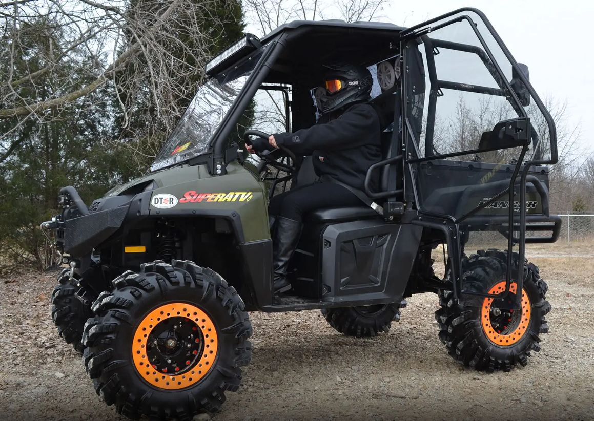 POLARIS RANGER CAB ENCLOSURE DOORS CLEAR, SUPER ATV DOOR-P-RAN-09XP-001-72 thumbnail 3