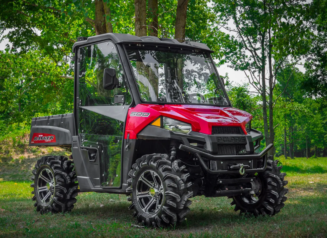 POLARIS RANGER CAB ENCLOSURE DOORS CLEAR, SUPER ATV DOOR-P-RAN-MID-001-72 thumbnail 2