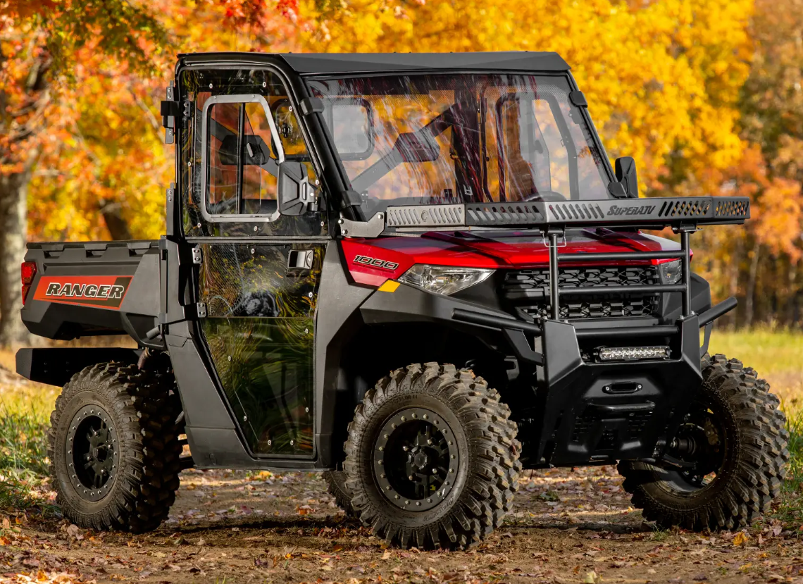 POLARIS RANGER CAB ENCLOSURE DOORS CLEAR, SUPER ATV DOOR-P-RAN1K-002-72 thumbnail 2
