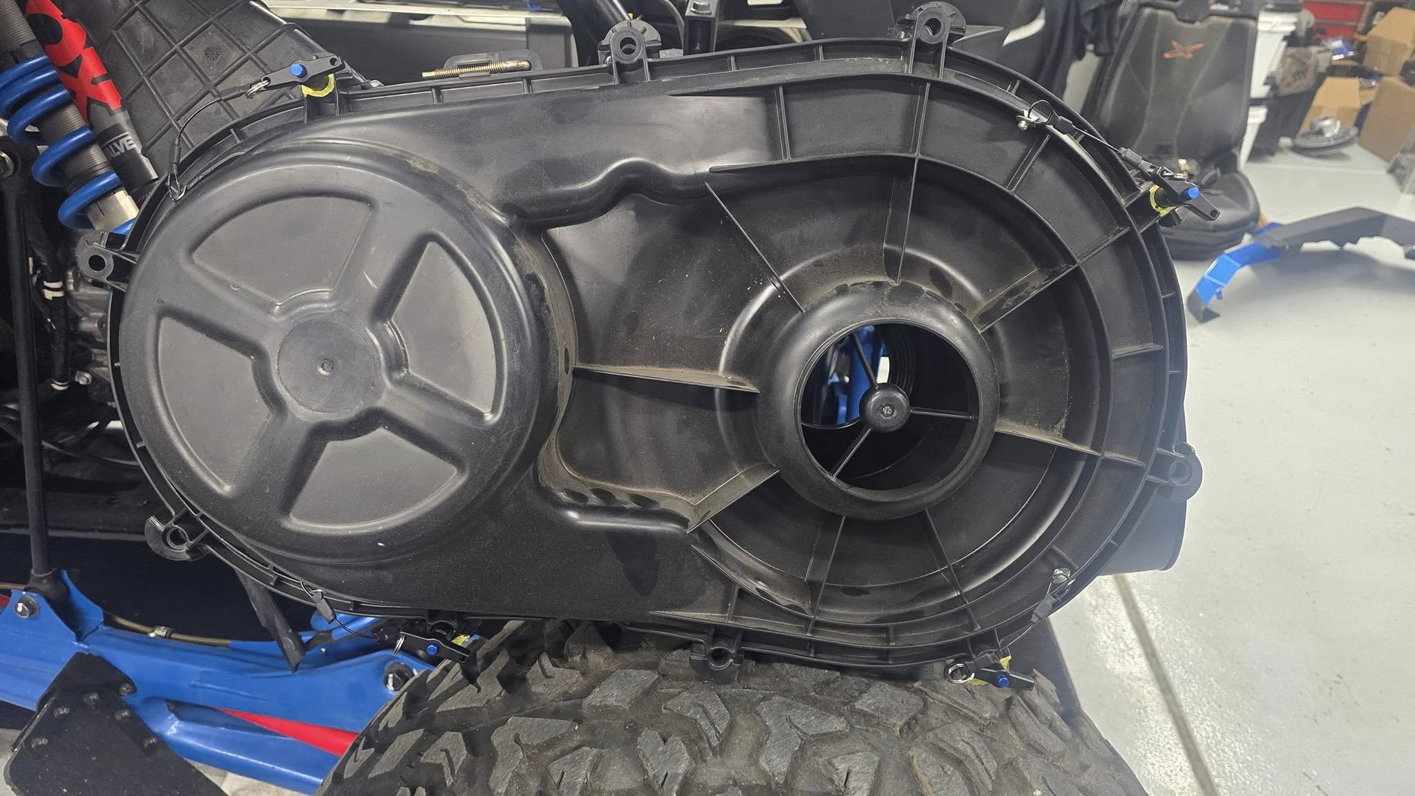 POLARIS PRO R 4 PIN QUICK RELEASE CVT COVER KIT JOHNSTON MOTORSPORTS thumbnail 2