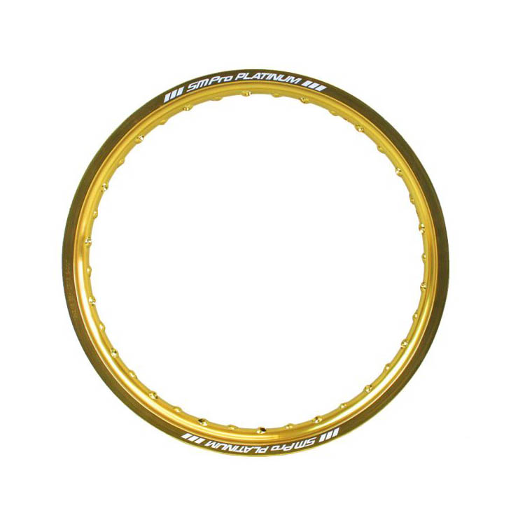 RIM 215-18 32H GOLD SM PRO, GLOSS PLATINUM ALLOY RIM, RP84.02.32 image 1