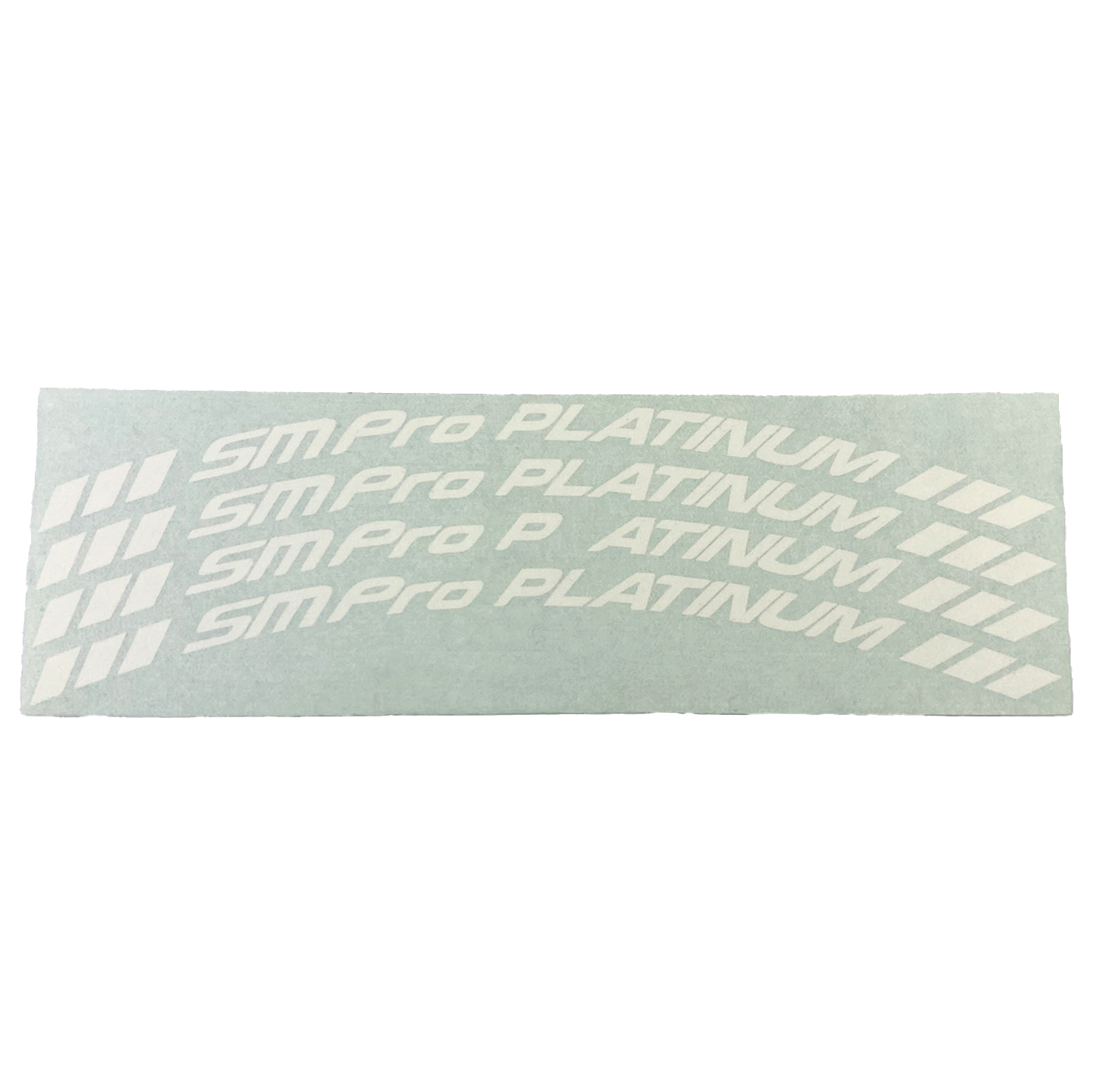 REPLACEMENT SM PRO PLATINUM STICKER SET, WHITE image 1