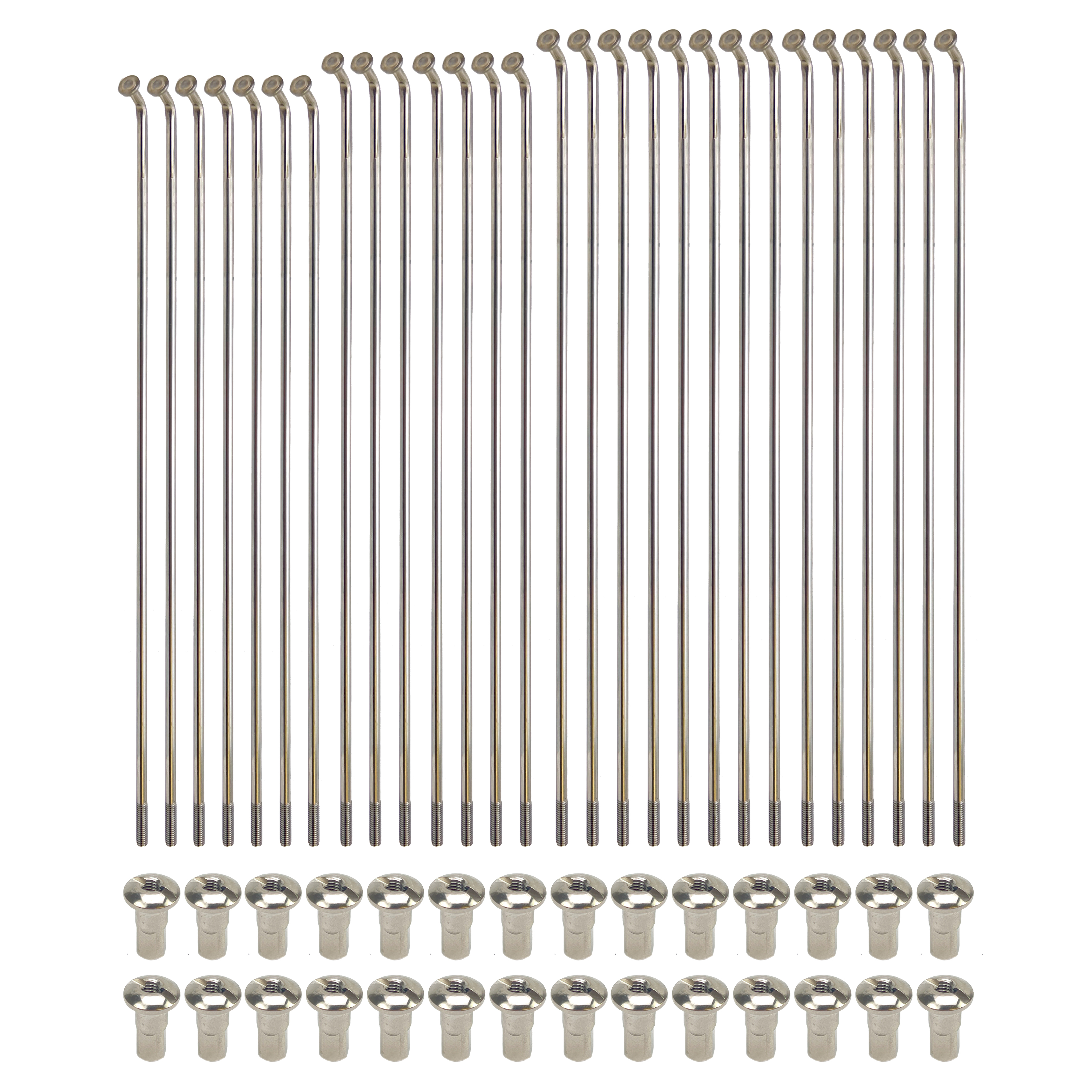 SPOKE SET 16x 28 KX80 KX85, CROSS-CENTER 50-0016 98-ON, CC50-16, CC50-0016