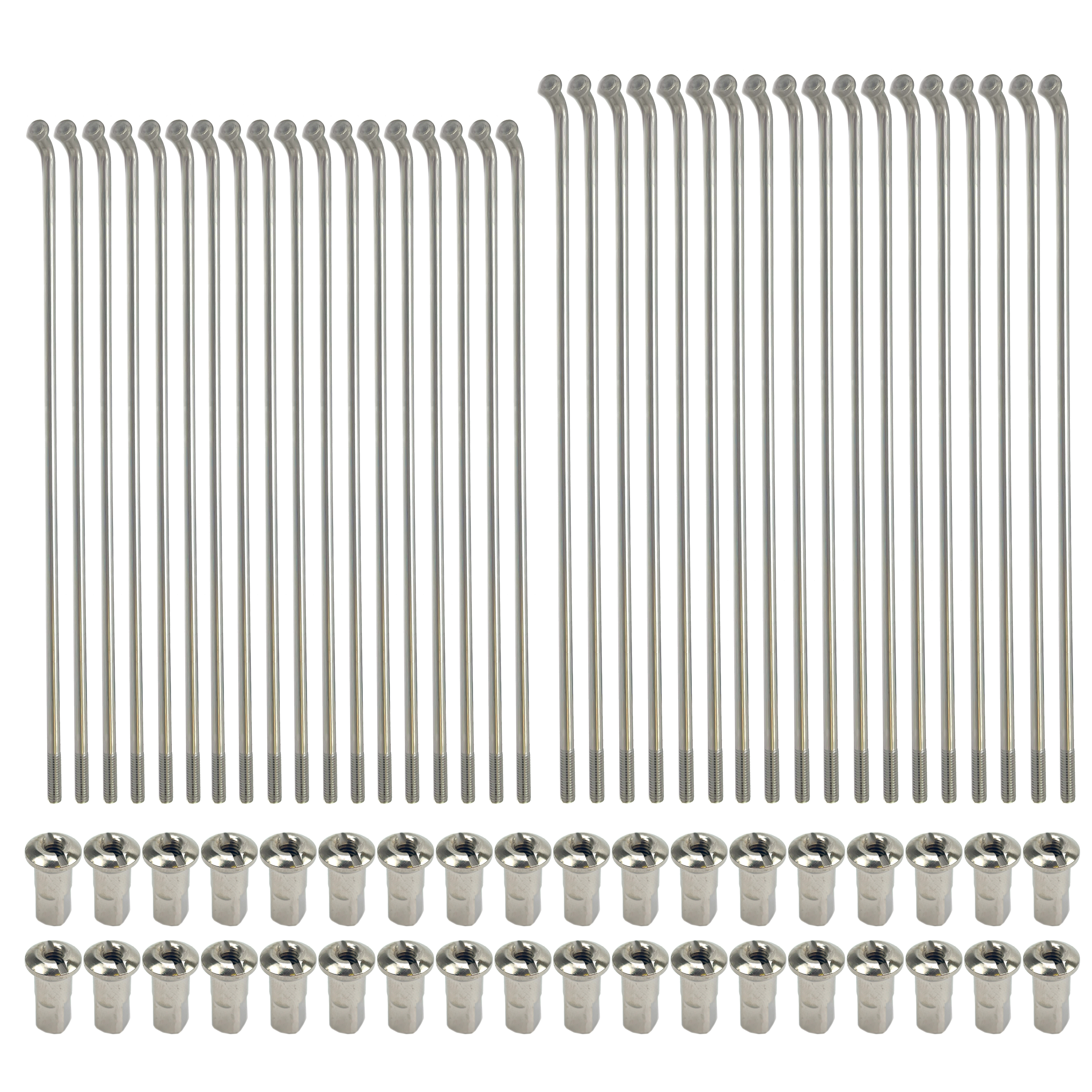 SPOKE SET 14x 36 CRF 110 13-17, FRONT 10G/250-36 CROSS CENTER 50-0152