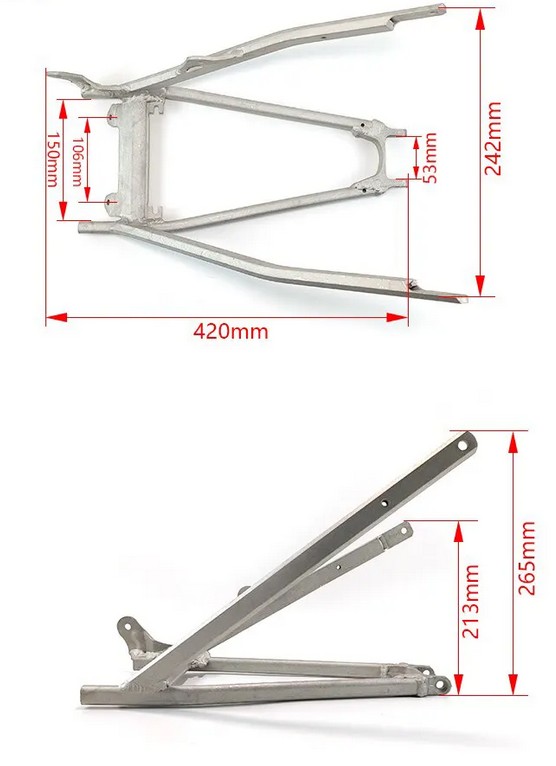 REAR SUB FRAME 2016 - 2019 KTM 125 150 250 350 450 500 EXC SX XC W F 79003002000 79003002100 thumbnail 2