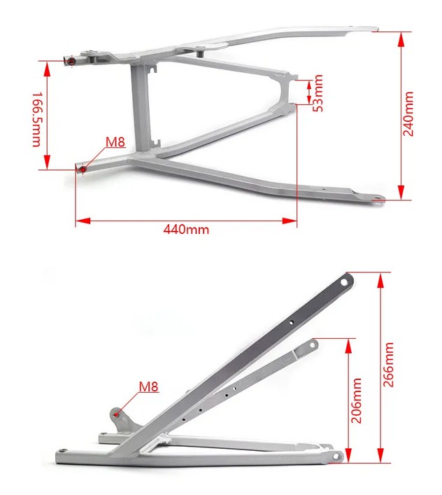 REAR SUB FRAME 2018 - 2022 KTM SX XC F 125 150 250 300 350 450 79103002000 thumbnail 2