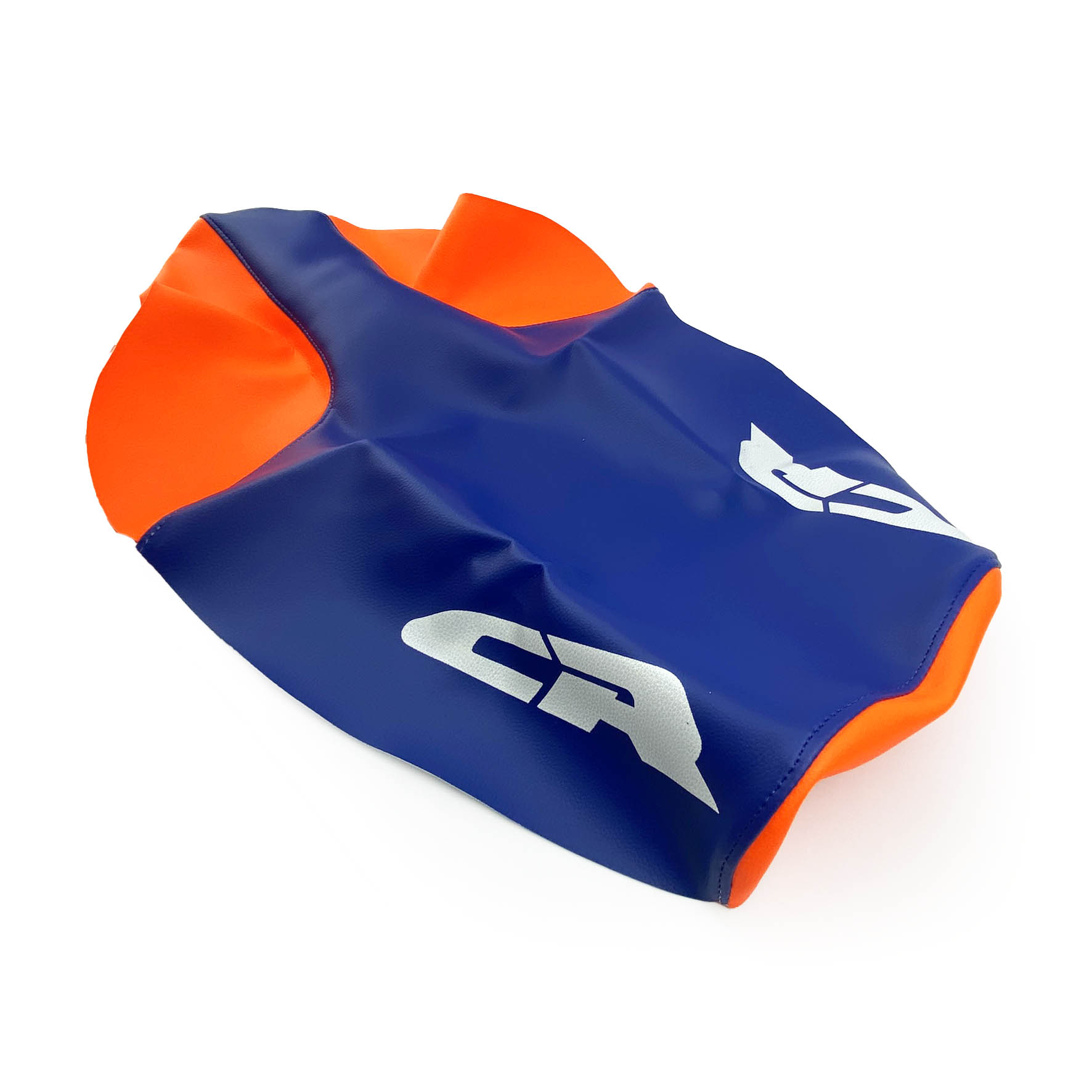 87-90 CR 2-TONE SEAT COVER, HONDA BLUE/ORANGE WAMC